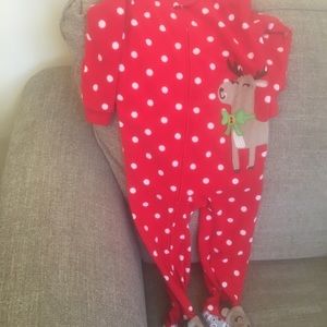 Carters Christmas sleeper 2T